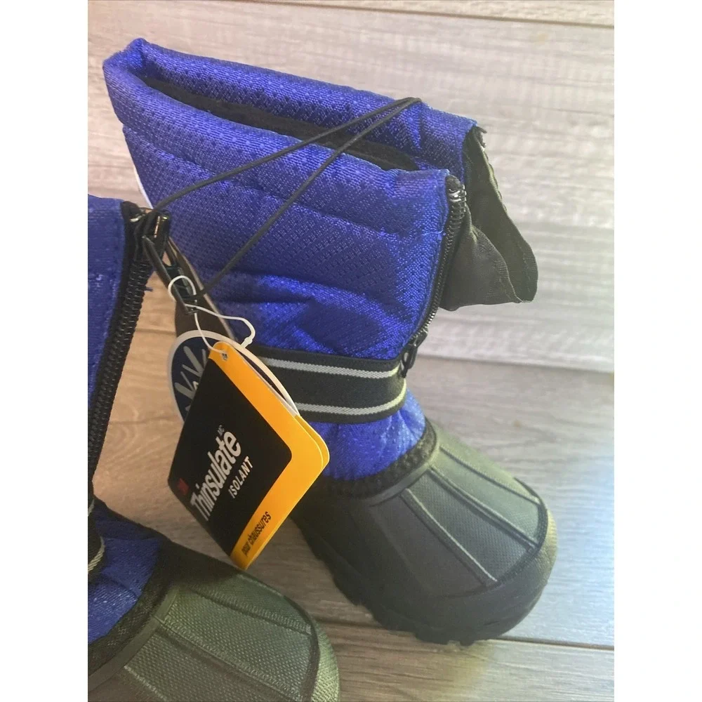 Falls Creek Youth‎ Blue/Black Snow Boots Sz11